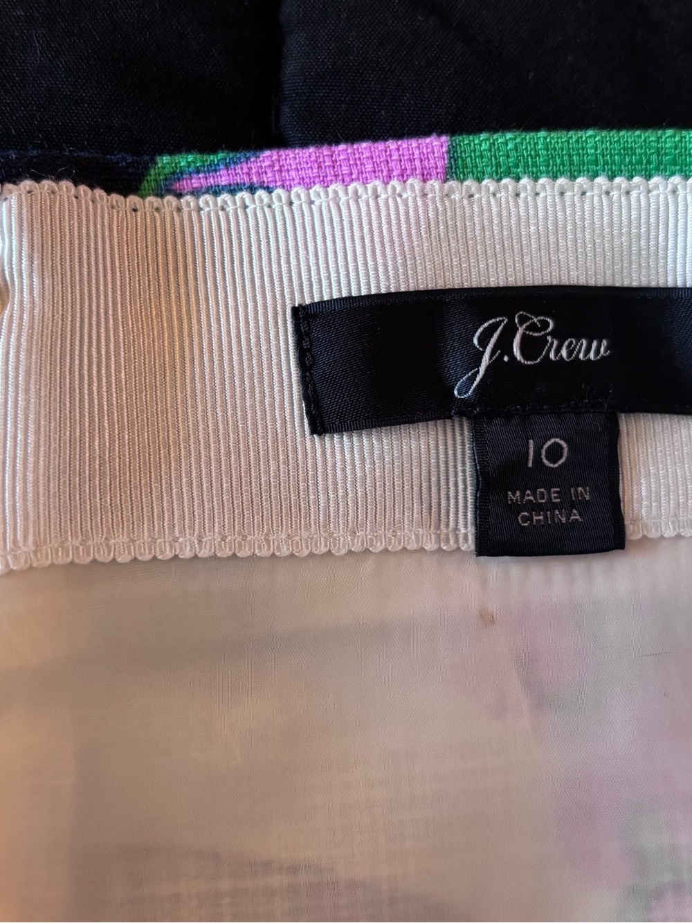 J. Crew Tropical Floral Pencil Skirt - Pink, Green, Yellow, Red, Navy - Picture 3 of 8